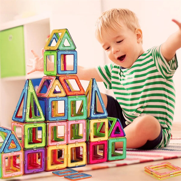 Set de piezas de construcción magnéticas - Juguete de construcción STEM para niños