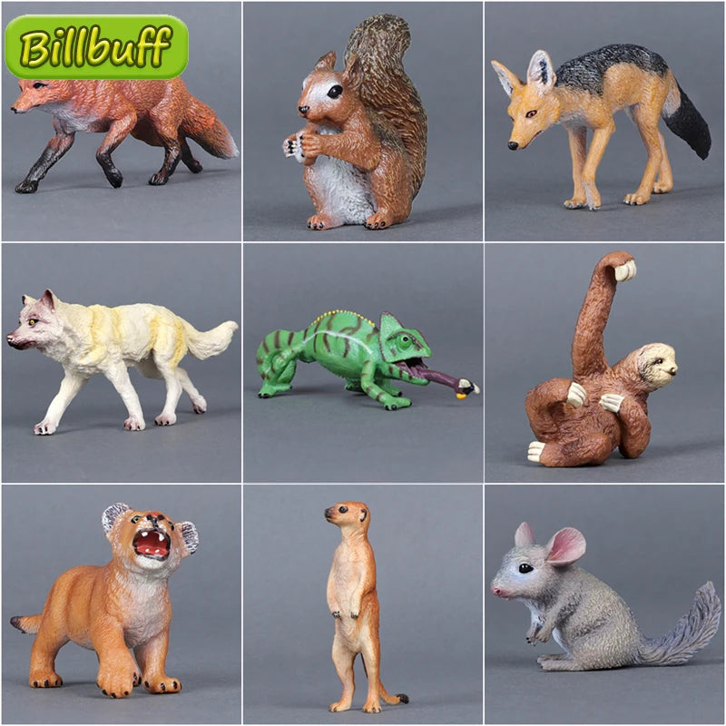 Figuras de animales salvajes: modelos realistas de animales del bosque