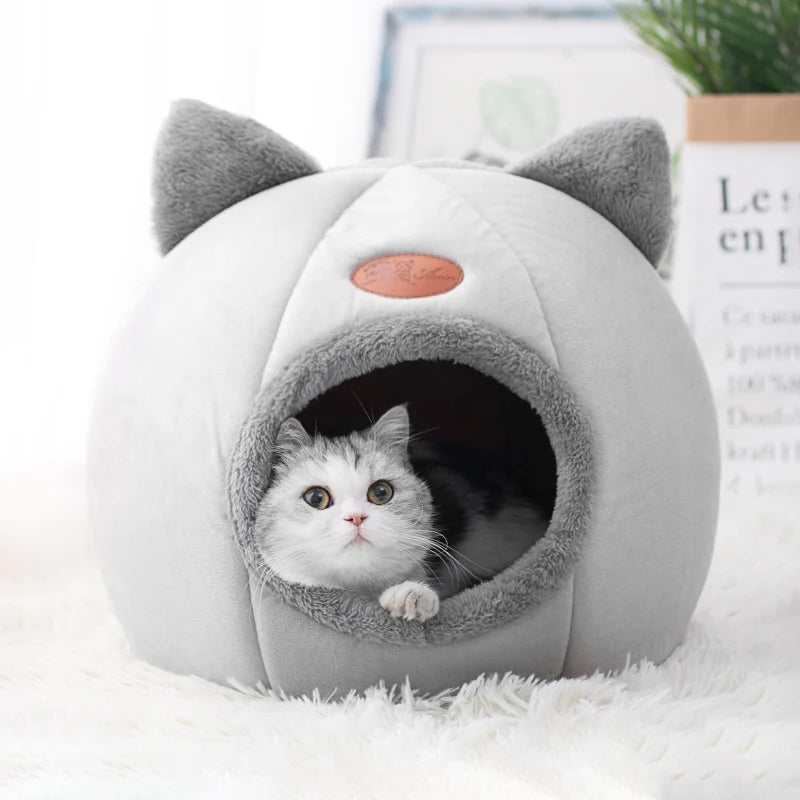 Cama tipo dona para mascotas – Peluche para sueño profundo