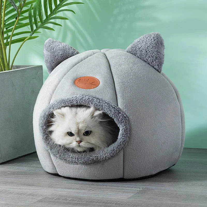 Cama tipo dona para mascotas – Peluche para sueño profundo