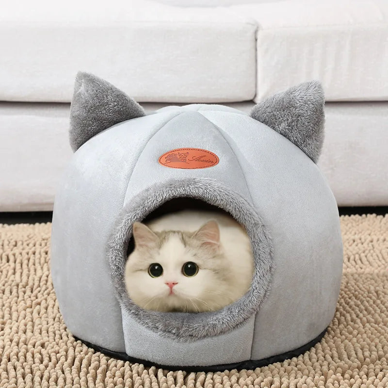 Cama tipo dona para mascotas – Peluche para sueño profundo
