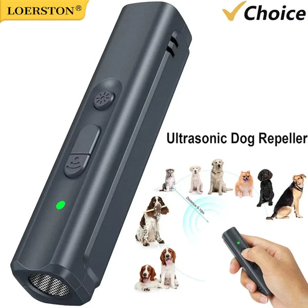 Dispositivo de entrenamiento antiladridos por ultrasonido: humano, sin descargas