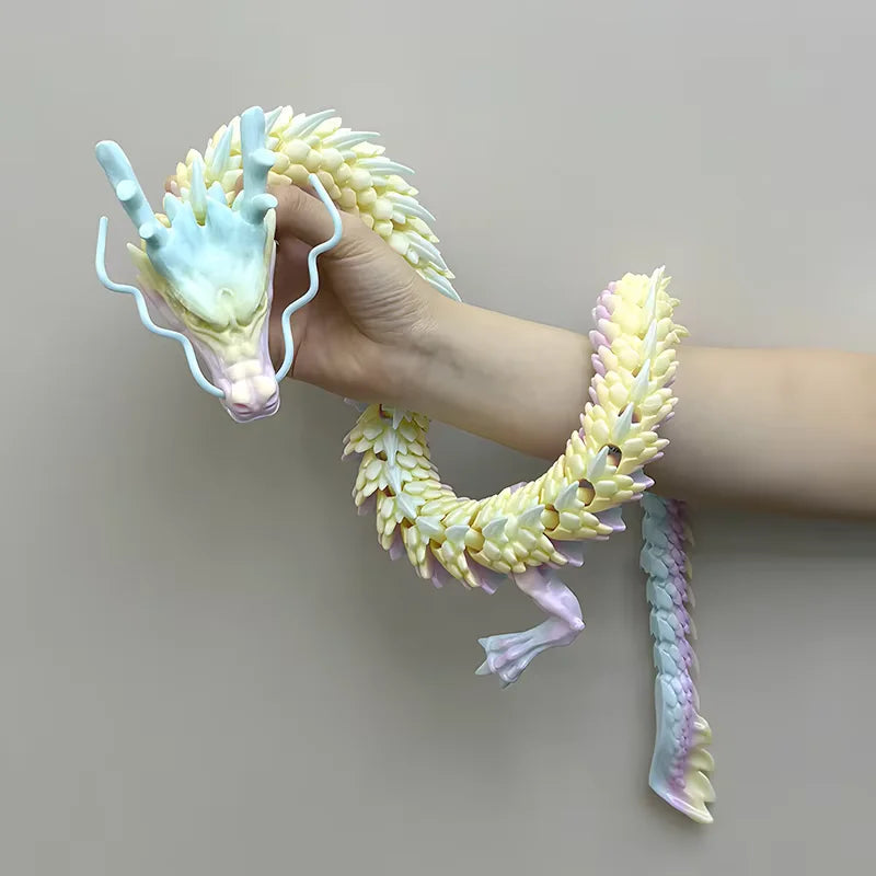 Crystal Gem Dragon – Large Articulated 3D Printed Display Figure