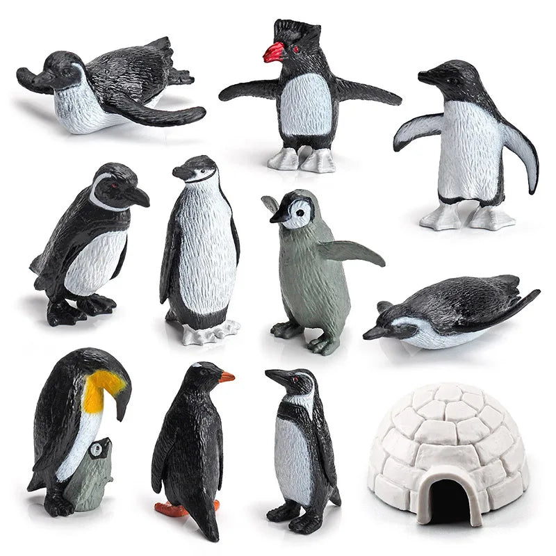 Set de figuras de animales: modelos de granja, bosque, océano e insectos