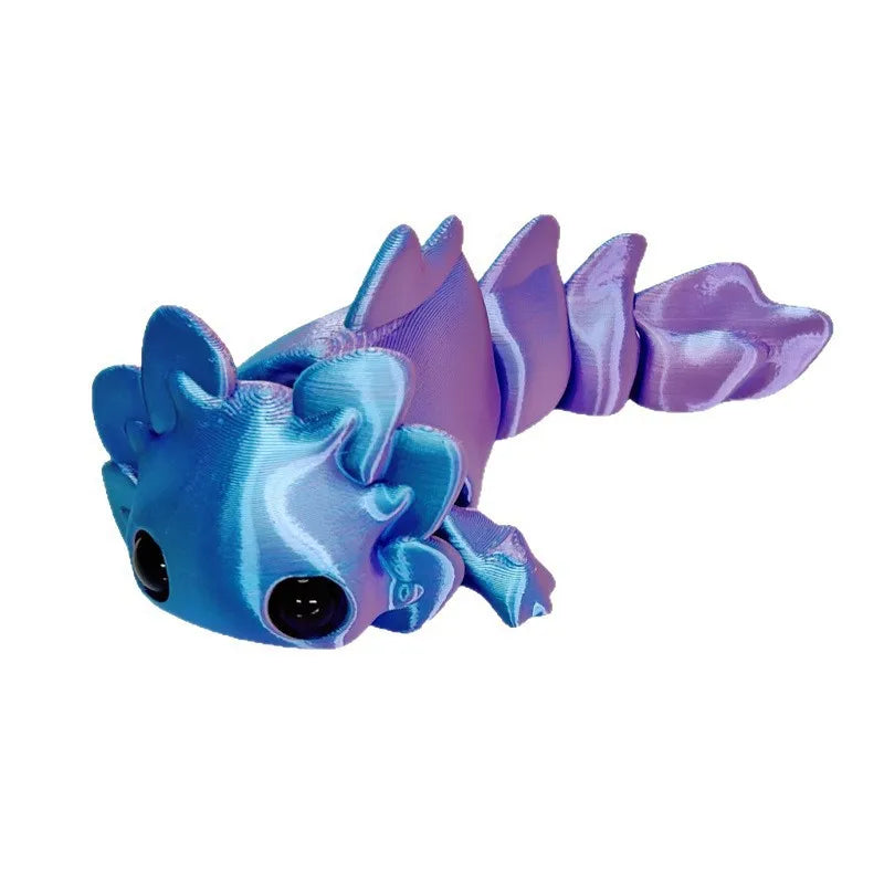Set de salamandra bebé: animales articulados impresos en 3D