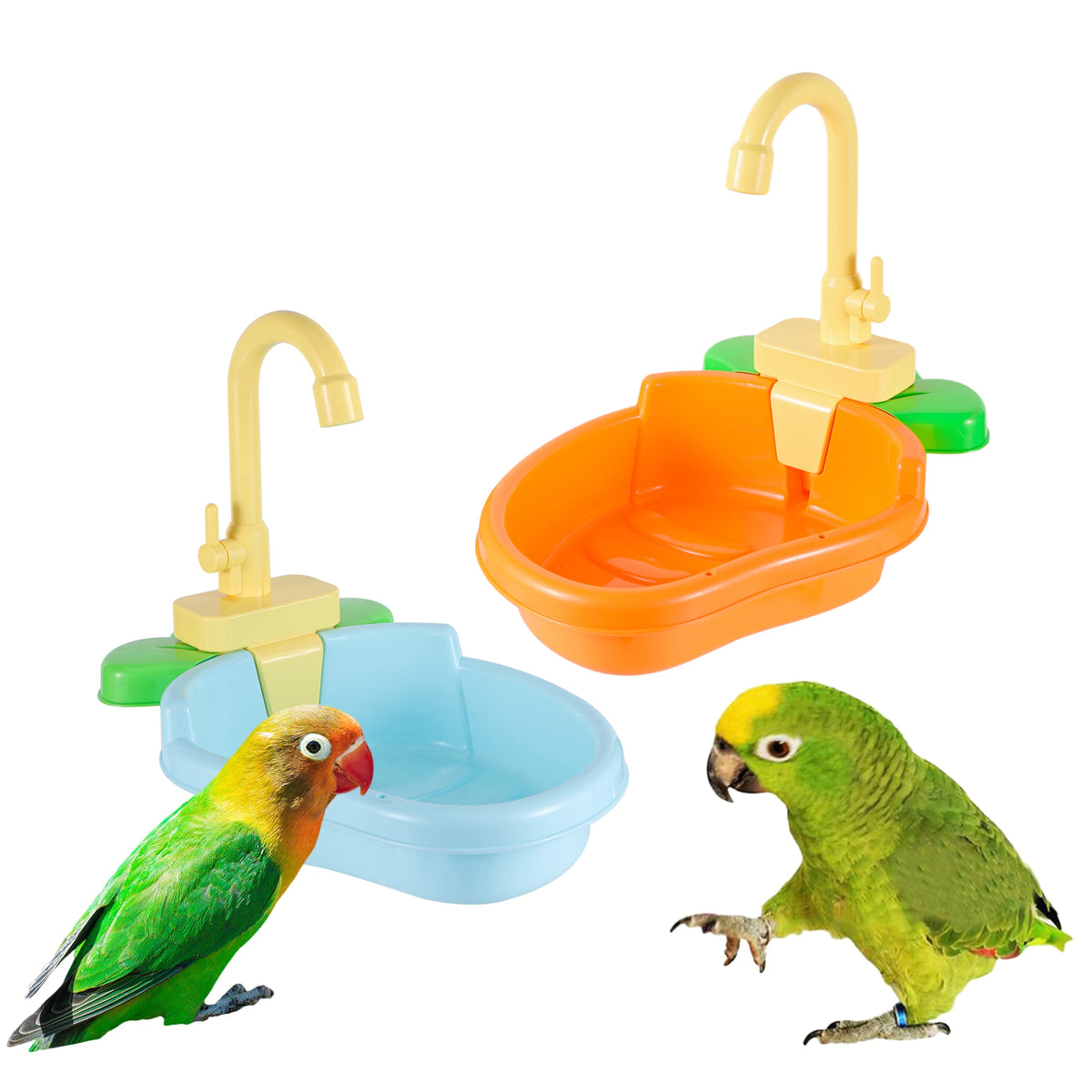 Bañera ducha automática para jaulas de pájaros