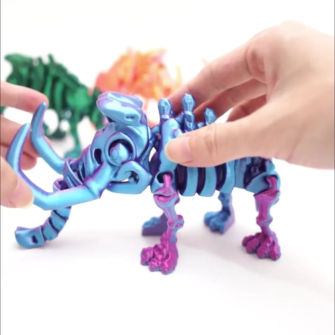 Tiranosaurio rex realista: modelo de dinosaurio articulado impreso en 3D