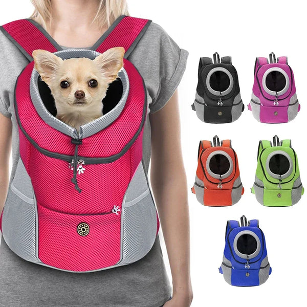 Mochila transportadora transpirable para mascotas – Bolso de viaje manos libres