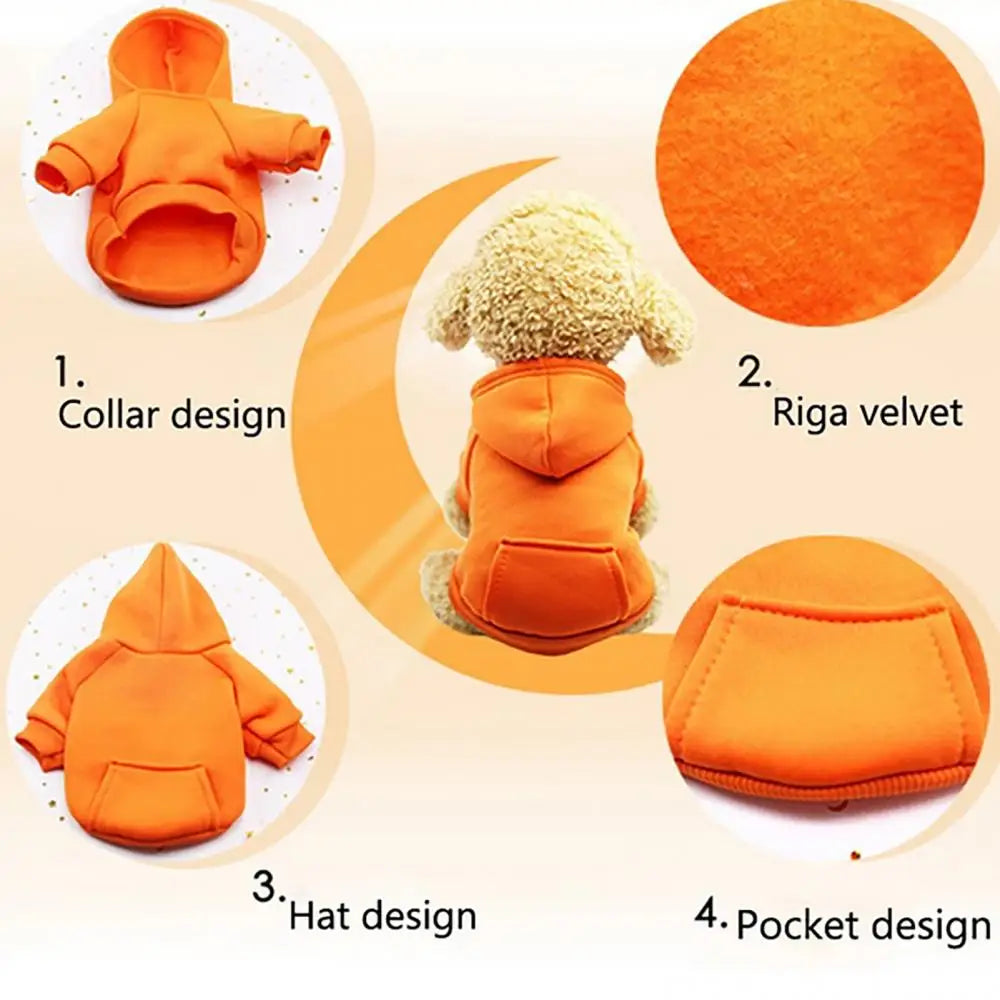 Sudadera acogedora de invierno para perros: jersey suave para perros pequeños y medianos