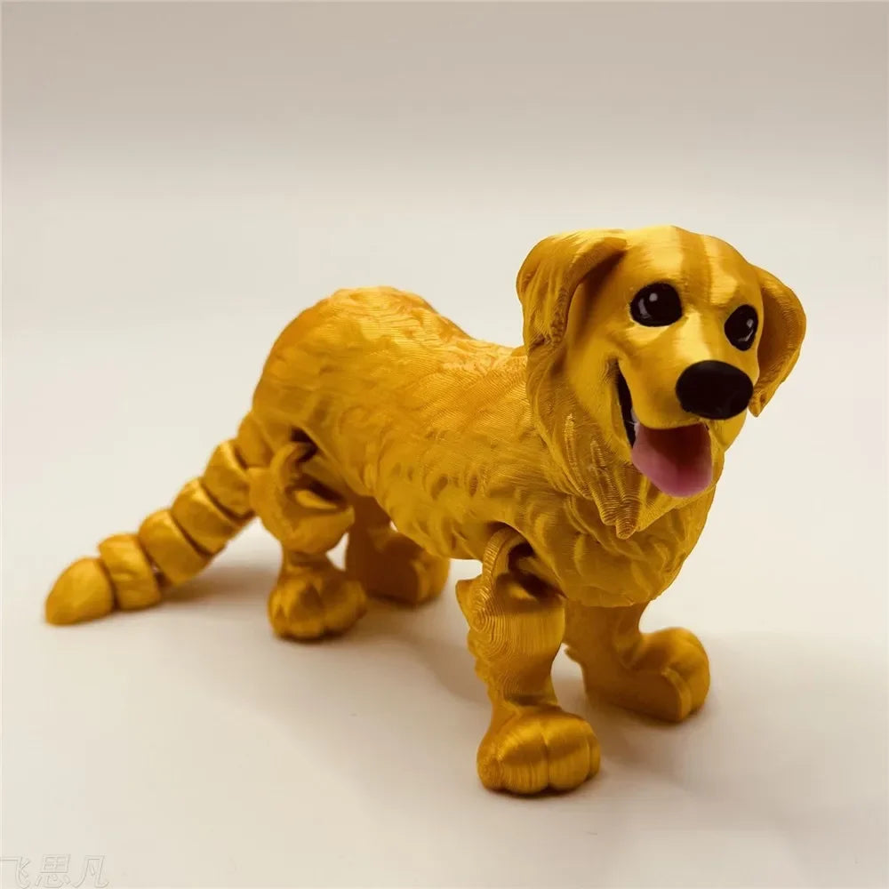 Figuras de animales articulados: modelos impresos en 3D de zorros, perros y más
