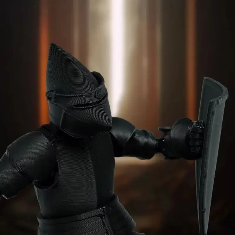 Caballero soldado medieval – Figura de acción multiarticulada