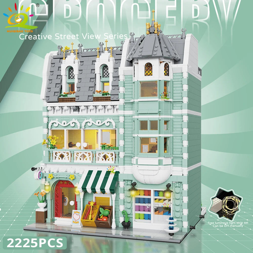 Mint Grocery building block set
