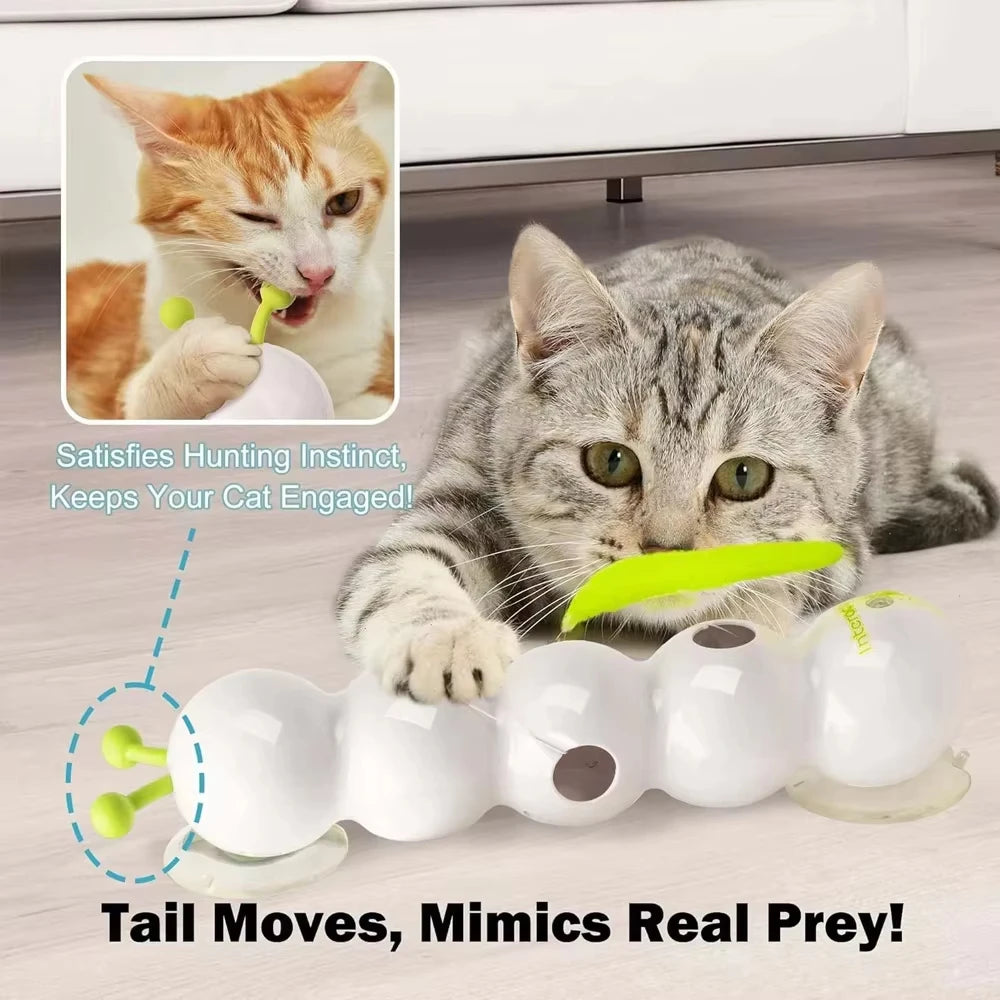 Juguete para gatos con forma de oruga con sensor de movimiento