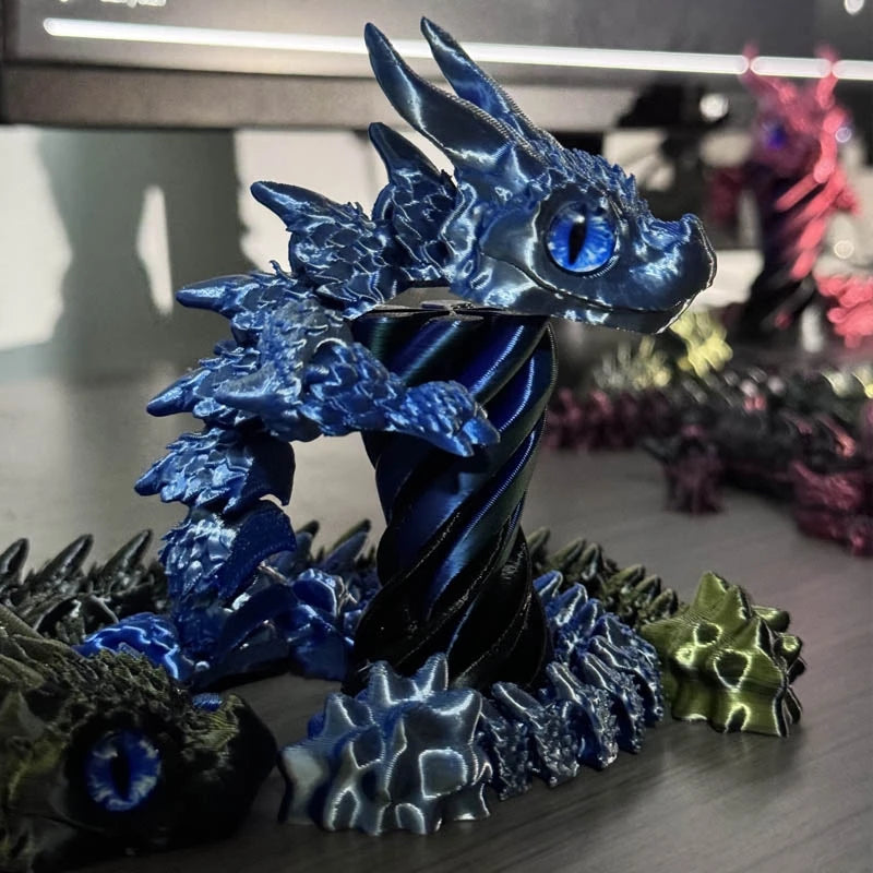 Dragón Mágico – Figura articulada grande impresa en 3D