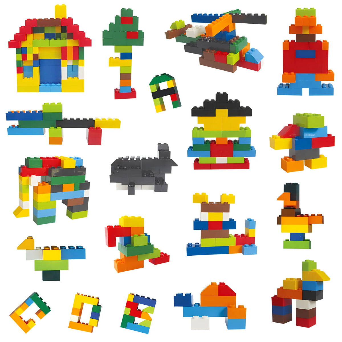 Set de piezas de construcción creativas clásicas: 500 o 1000 piezas
