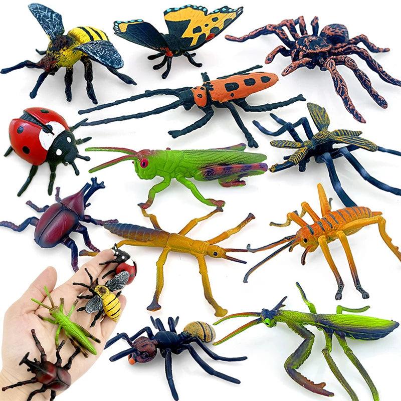 Wild Insect Figure Set – 12 Realistic Bug Models