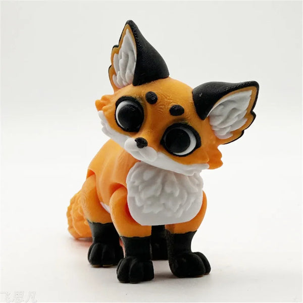 Figuras de animales articulados: modelos impresos en 3D de zorros, perros y más