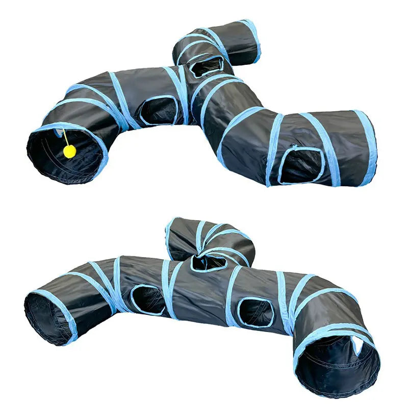 Túnel de juego plegable para gatos de 3 vías