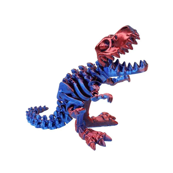 Figura de dragón dino – Modelo impreso en 3D con movimiento libre