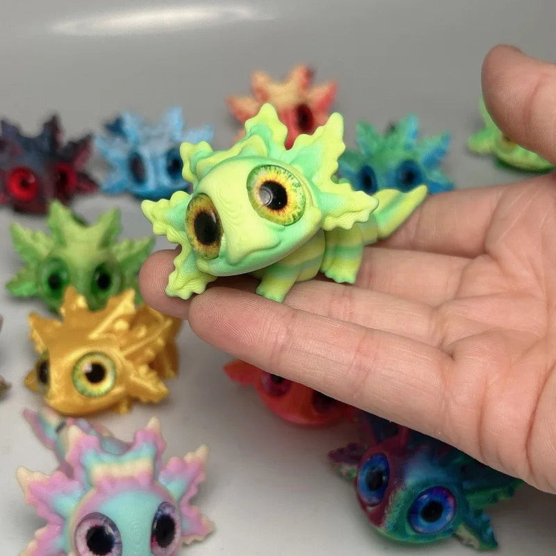 Set de salamandra bebé: animales articulados impresos en 3D