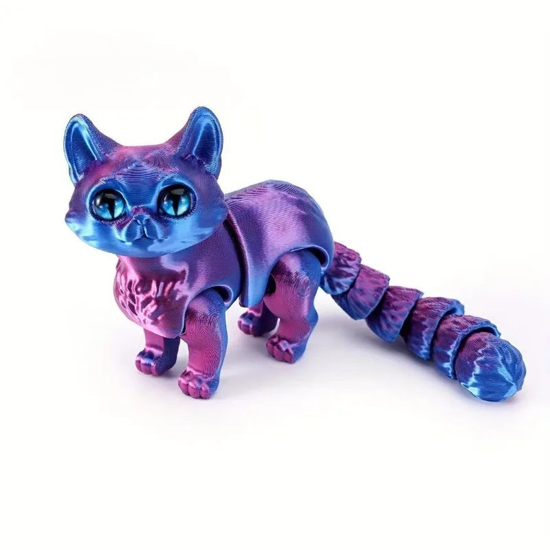 Figura de gato articulado – Gatito articulable impreso en 3D