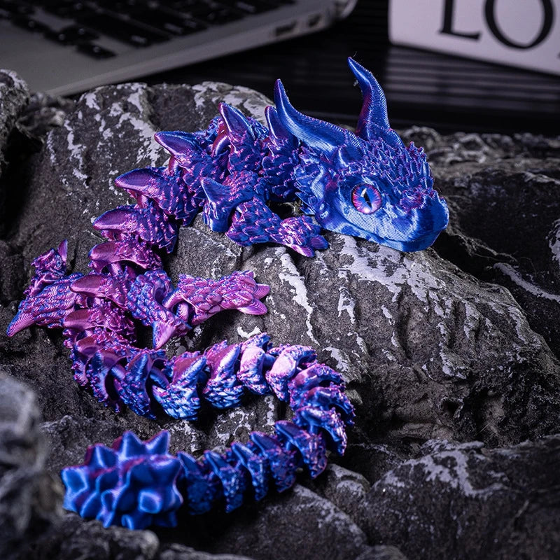 Dragón Mágico – Figura articulada grande impresa en 3D