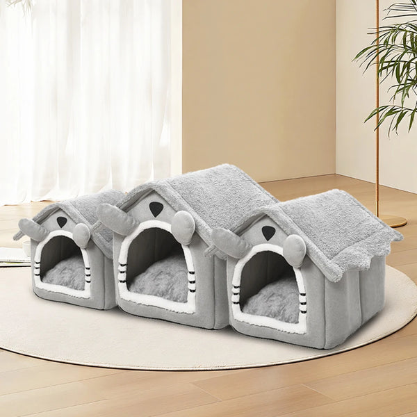 Cama de invierno para gatos con funda extraíble: lavable