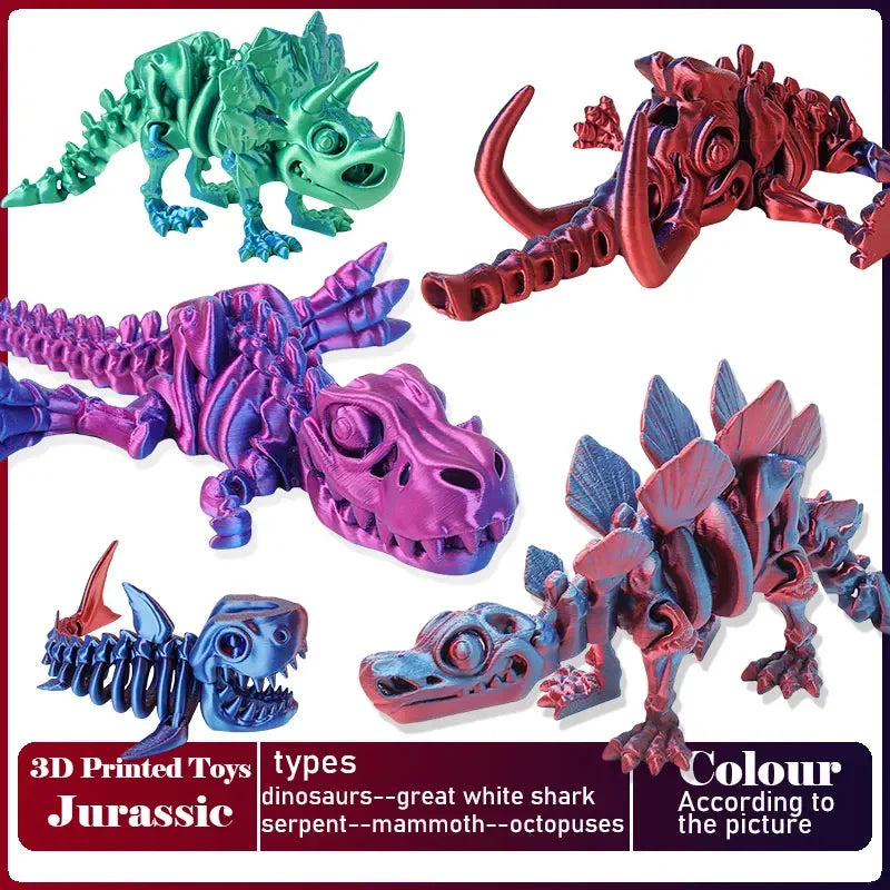 Figura de dinosaurio T-Rex – Modelo impreso en 3D totalmente articulado