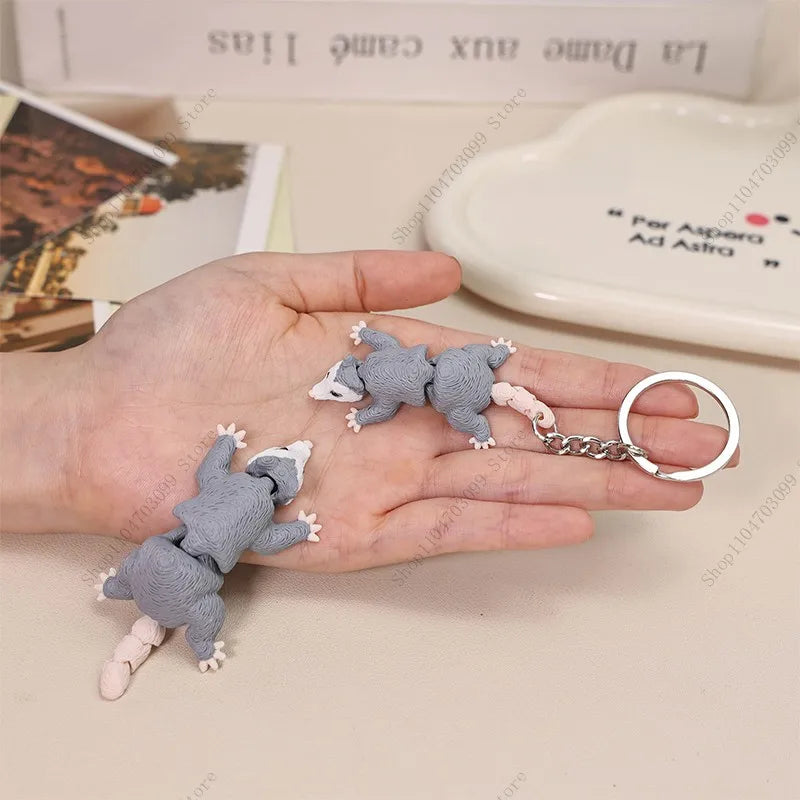 Figura de animal impresa en 3D: tiburón articulado, oso y más