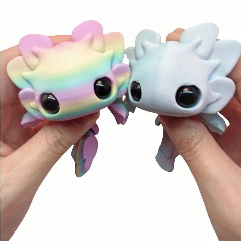 Set de salamandra bebé: animales articulados impresos en 3D