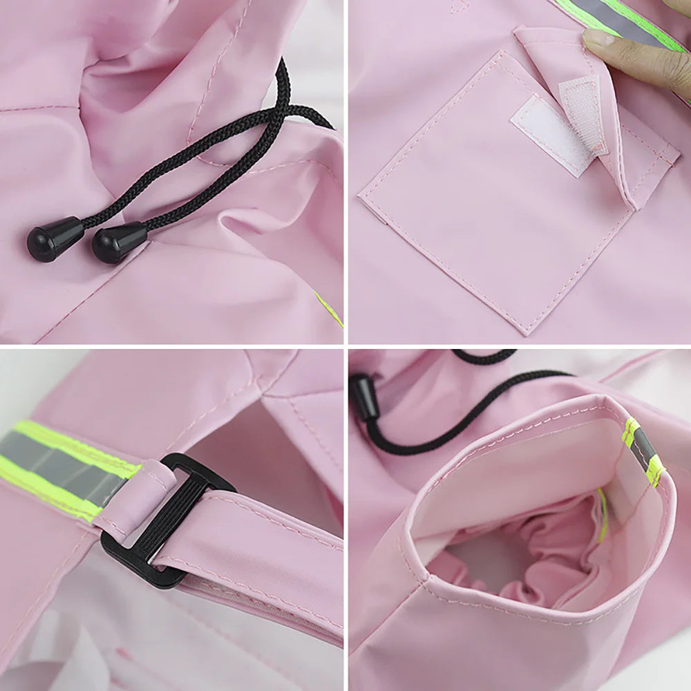 Chubasquero impermeable con capucha para perro – Estilo capa
