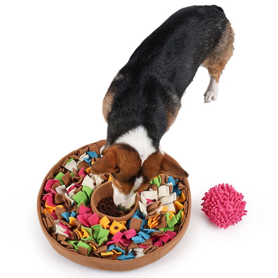 Alfombra de olfato para perros: tapete de alimentación para búsqueda y estimulación mental