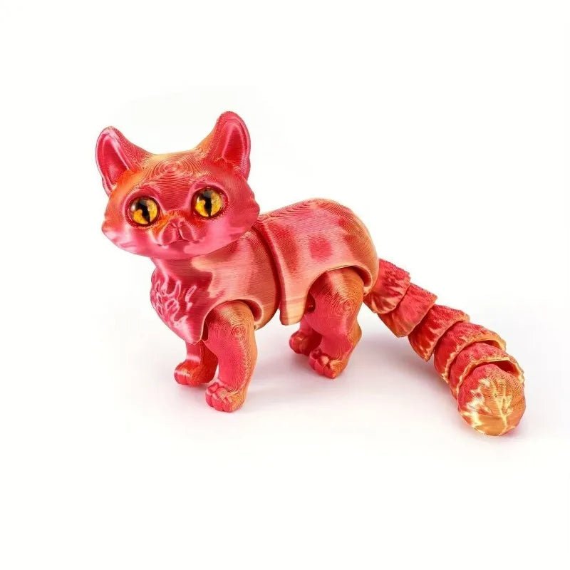 Figura de gato articulado – Gatito articulable impreso en 3D