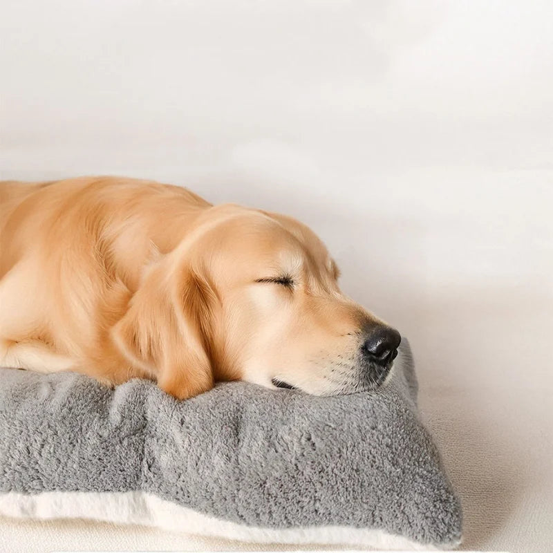 Sofá cama calmante de felpa para perros: extra grueso y lavable