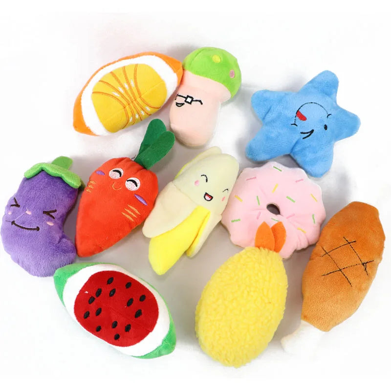 Paquete de juguetes de peluche chirriantes para perro – Multipack