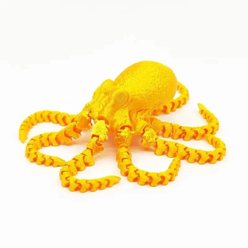 Pulpo articulado: juguete antiestrés flexible impreso en 3D