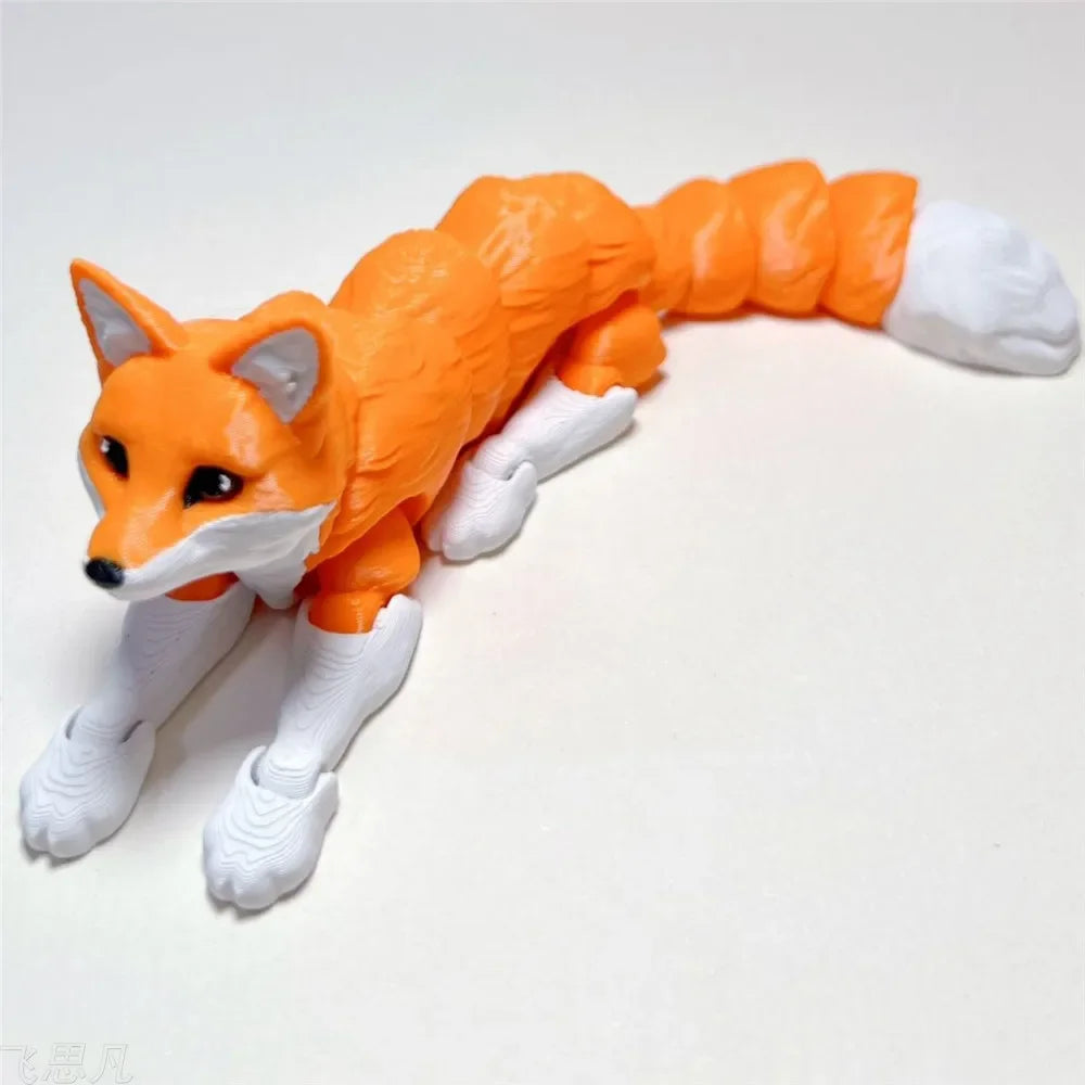 Figuras de animales articulados: modelos impresos en 3D de zorros, perros y más