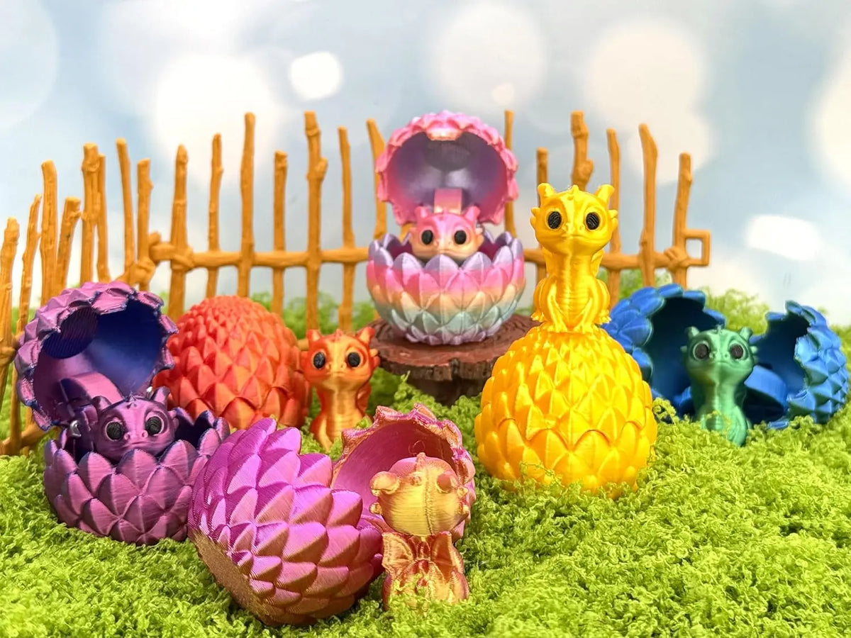 Mini Dragon Egg – Cute Surprise 3D Printed Dragon
