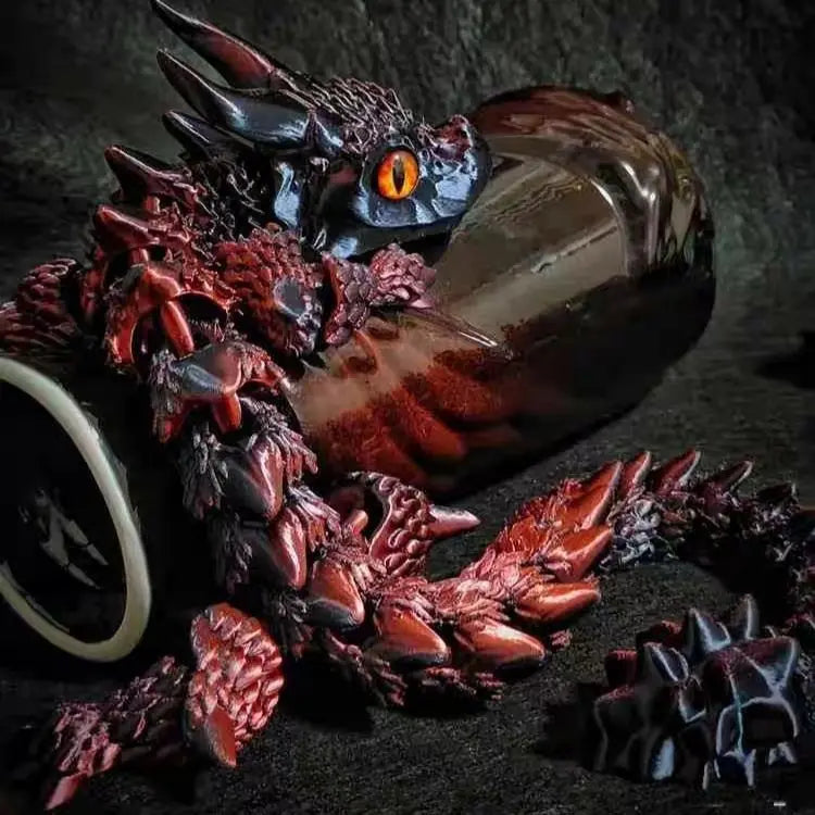 Dragón Mágico – Figura articulada grande impresa en 3D