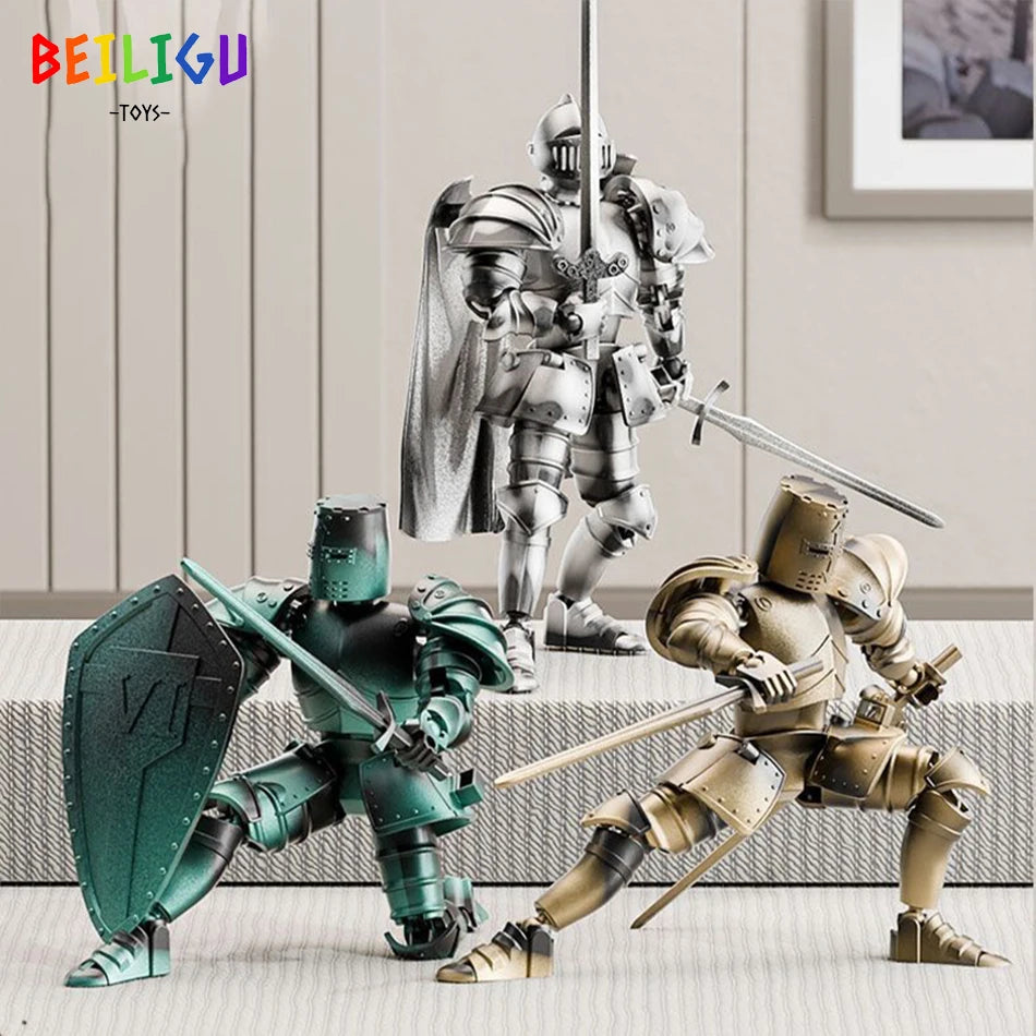 Figura de acción de caballero medieval: guerrero articulado multiarticulación
