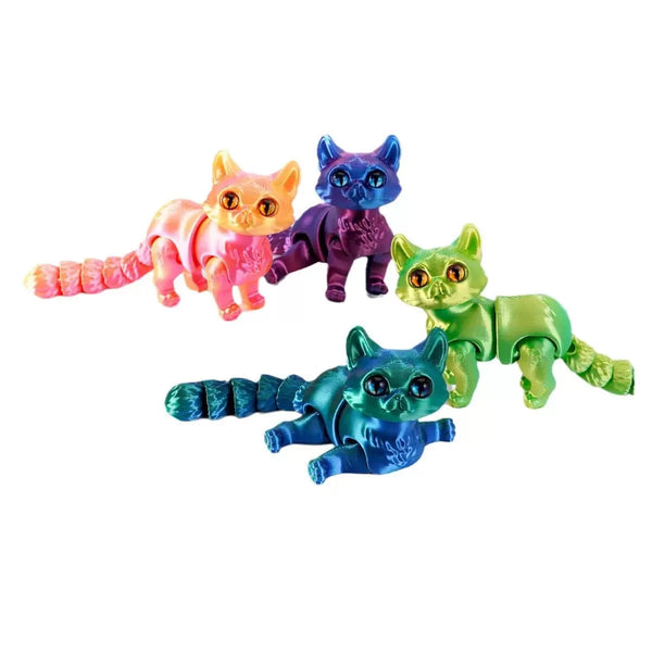 Figuras de gato articuladas – Lindos gatitos antiestrés impresos en 3D