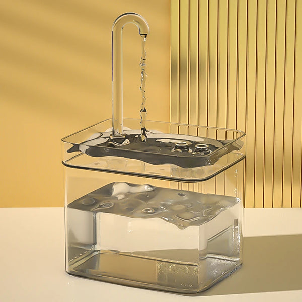 Fuente de agua para gatos con filtrado automático – Bomba silenciosa