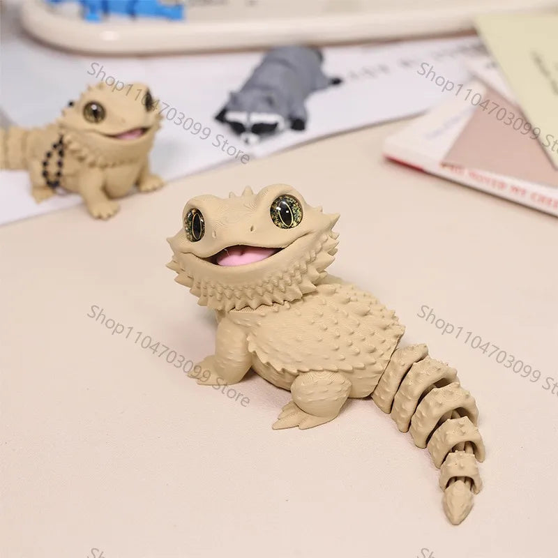 Figura de animal impresa en 3D: tiburón articulado, oso y más