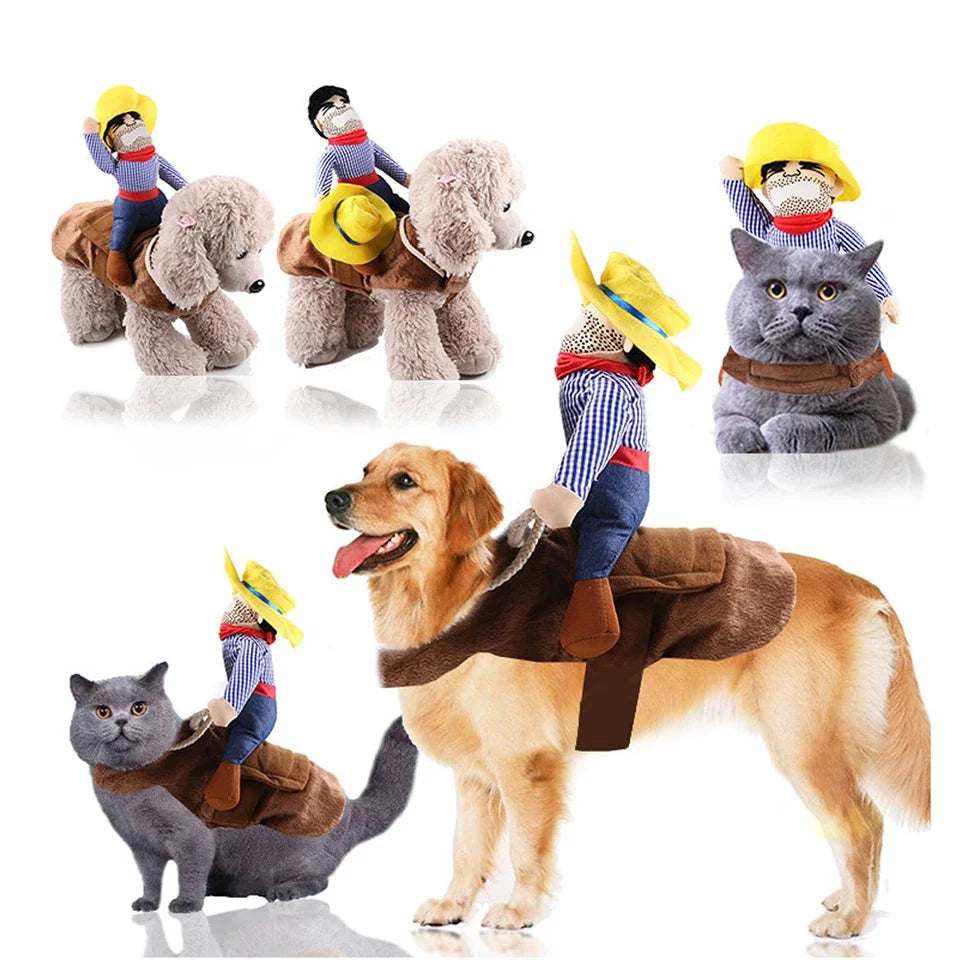 Disfraz de Halloween de vaquero para perro: divertido atuendo para mascota