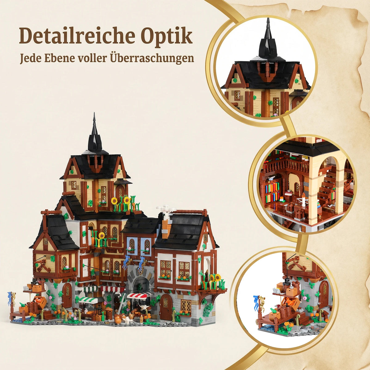 Medieval town building detail