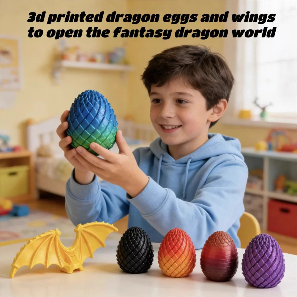 Huevo de dragón retorcido: juguete antiestrés espiral impreso en 3D