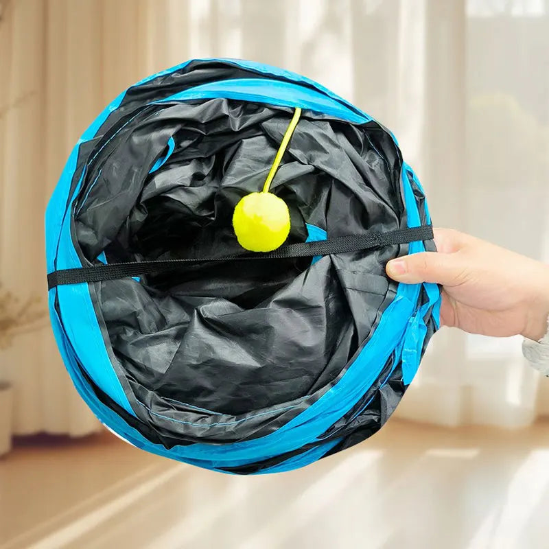 Túnel de juego plegable para gatos de 3 vías