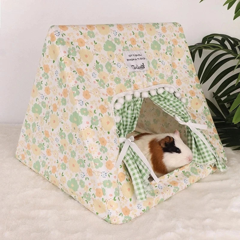 Refugio tipo tienda de campaña acogedor para mascotas pequeñas