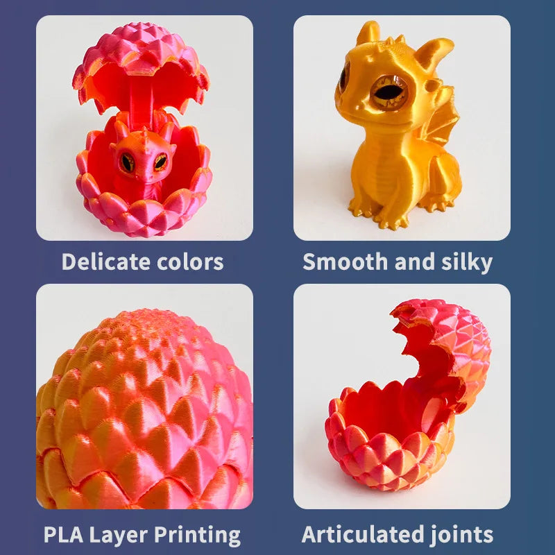 Mini Dragon Egg – Cute Surprise 3D Printed Dragon