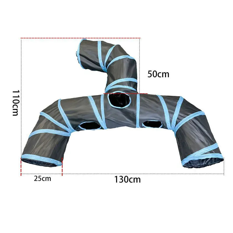 Túnel de juego plegable para gatos de 3 vías